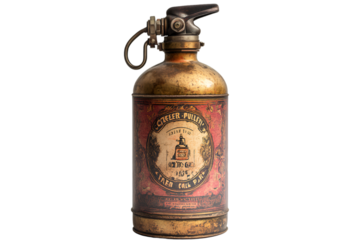 a fire extinguisher on a white background

