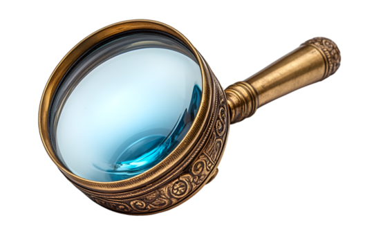 a close up of a magnifying glass

