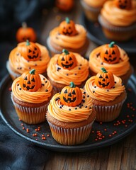 Halloween Pumpkin muffins 