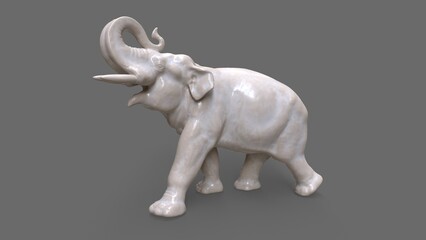 Elephant Porcelain figurine