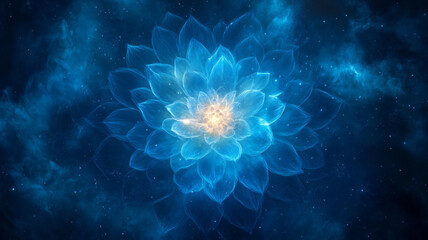 Obraz premium Blue Background with Awesome Star Pattern