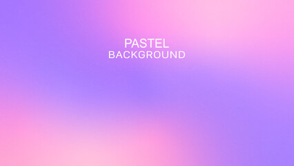 Pastel Colorful Gradient Background. Pink and Purple Color Gradation. Grainy Noise Texture. Design for Template, Social Media, Trendy, Vintage, Brochure, Banner