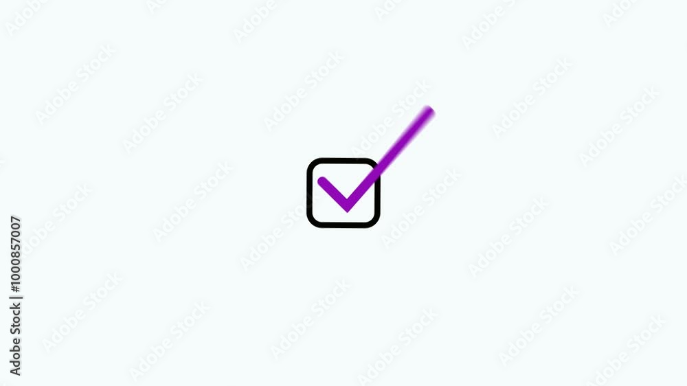 Poster . correct check mark symbol. yes sign. correct vote icon on white background. animated green tick wi