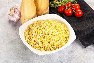 Organic wheat pasta - boiled ptitim