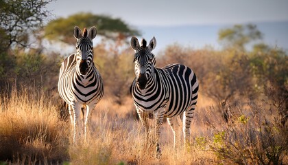 Fototapeta premium Plains zebras in Kruger National Park
