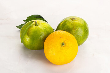 Fresh ripe sweet juicy mandarins