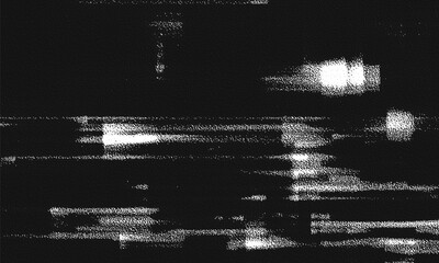 Glitch background. VHS grunge texture. Retro video backdrop. Abstract pixel noise effect. Vector illustration.