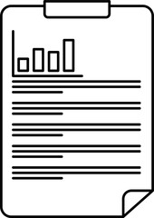 Science report icon outline illustration vector