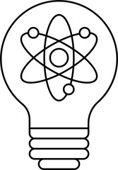Innovation icon outline illustration vector
