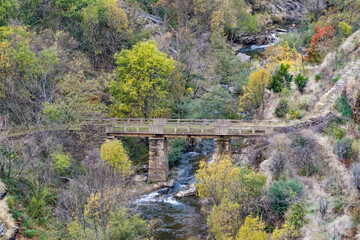 Old bridge in mountains