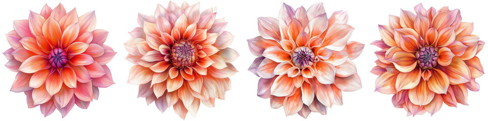 Fototapeta premium Dahlias in autumn