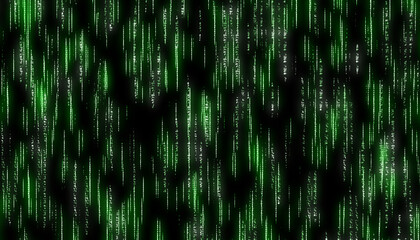 Abstract digital matrix background with binary code