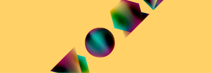 Fluid color geometric shapes abstract background. Vector Illustration For Wallpaper, Banner, Background, Card, Book Illustration, landing page