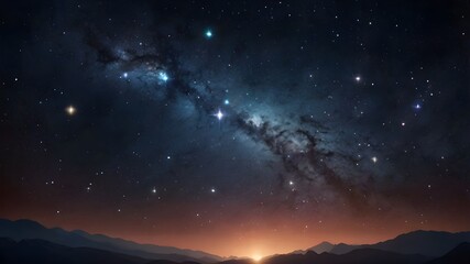 Milky way arch on the mountain