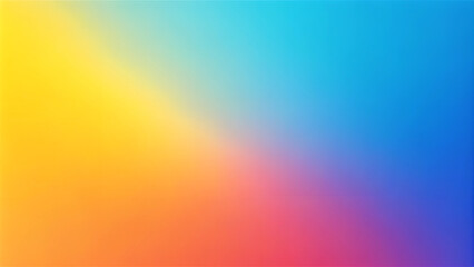 Obraz premium Abstract gradient background with smooth transition from vibrant yellow to deep blue, lively and dynamic 