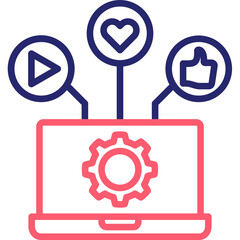 Social Media Management Icon