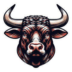 Bull vector and illustration.