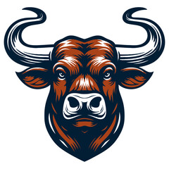 Obraz premium Bull vector and illustration.