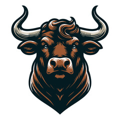 Bull vector and illustration.