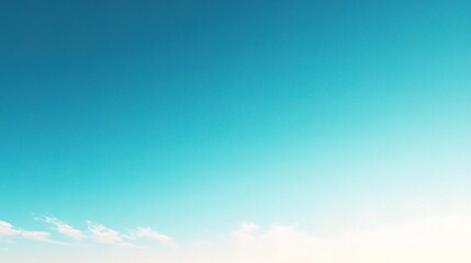Fototapeta premium Serene Blue Sky with Gentle Clouds