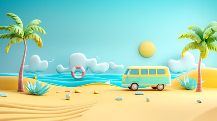 Obraz premium beach scene