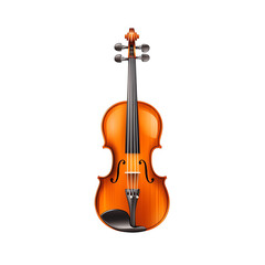Fototapeta premium Violin, musical instrument, isolated background