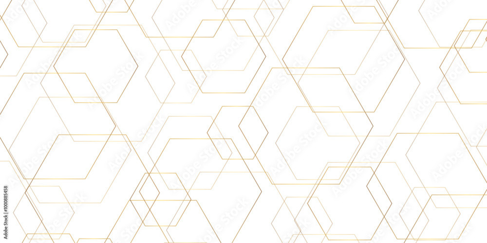 Poster hexagon geometric on a white background. geometric abstract background with simple hexagon elements.
