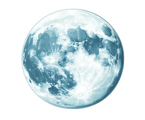 Moon isolate background