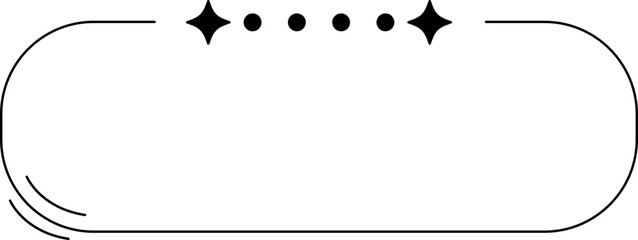 Minimalist aesthetic line frame