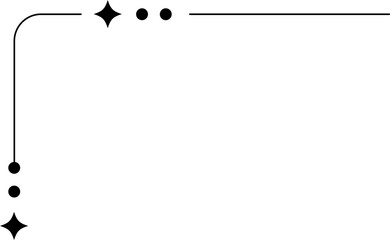 Minimalist aesthetic line frame