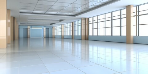 Fototapeta premium Modern Building With Geometric Pattern