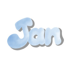 12 name of month, January