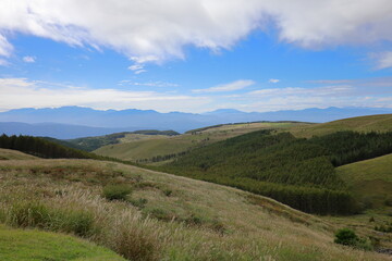 Naklejka premium 夏の終わりの霧ヶ峰