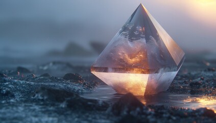 conceptual image symbolising the rise of blockchain currencies; Etherium. 