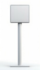 Obraz premium blank billboard isolated on white