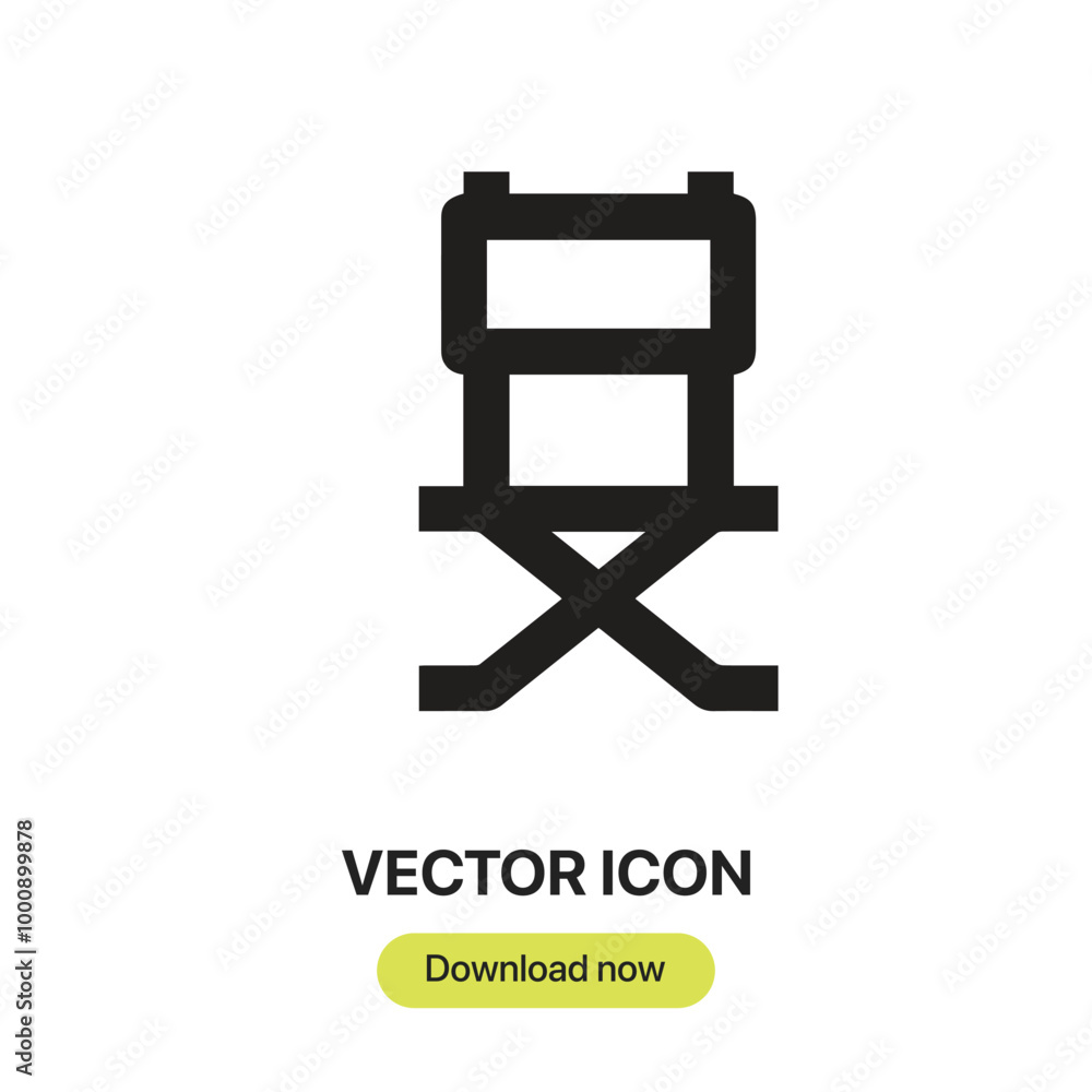 Aufkleber chair icon vector. linear-style sign for mobile concept and web design. chair symbol illustration. p