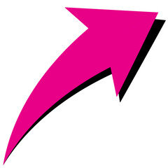 arrow icon, pink arrow on white, pink and white arrow, pink arrow icon, pink arrow sign, arrow, sign, icon, png of arrow, transparent, arrow sign, arrow design, pink arrow with shadow