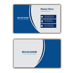Elegant Business Cards for Consultancy Professionals. Layout in square size. Horizontal clean teamplate vector design