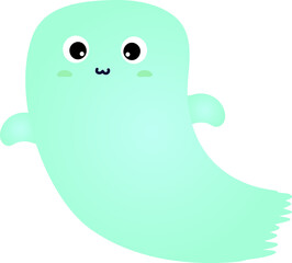 cute ghost cartoon , halloween