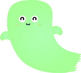 cute ghost cartoon , halloween