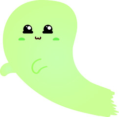 cute ghost cartoon , halloween