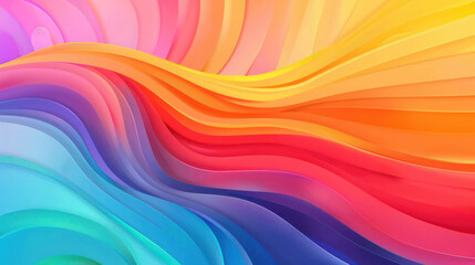 Fototapeta premium Minimalistic Rainbow Abstraction