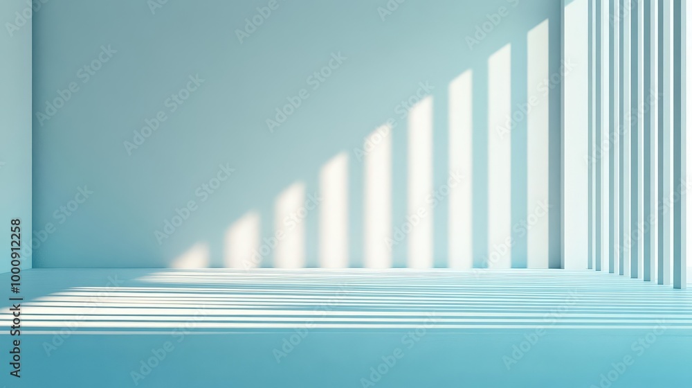 Aufkleber ai creating unique lighting and shadow effects in a virtual room layout, enhancing the design, ai li