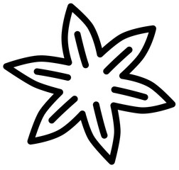 hand drawn illustration of an flower