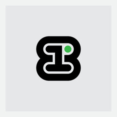 Futuristic 81 emblem: Where simplicity meets impact. Black geometric shapes form a stylized 8 and 1, accented by a bright green circle. Ideal for forward-thinking companies and digital age branding.