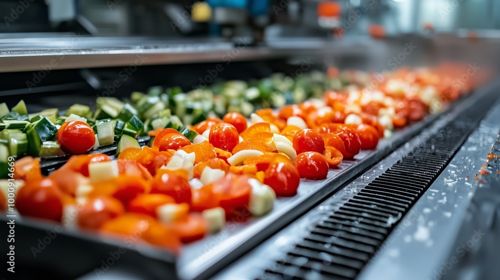 Poster automated vegetable processing and slicing machines
