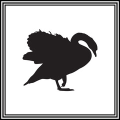 Vector illustration of a duck