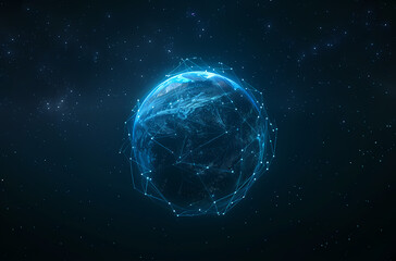 Naklejka premium Technology Earth