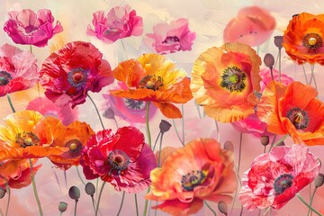 watercolor drawing flowers and daisies, summer bouquet, hand drawn illustration
