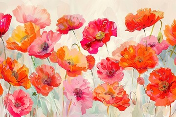 watercolor drawing flowers and daisies, summer bouquet, hand drawn illustration
